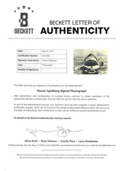 Steven Spielberg Signed 11x14 Photo from Jaws Beckett COA - Item #1 - Detail View