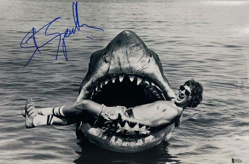 Steven Spielberg Signed 12x18 Photo from Jaws Beckett COA - Item #1