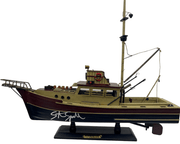 Steven Spielberg Authentic Autographed Wooden Jaws Orca 20" Model Boat