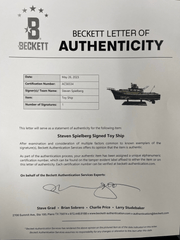 Steven Spielberg Signed Replica Prop from Jaws Beckett COA - View 7