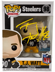 TJ Watt Authentic Autographed Steelers 98 Funko Pop Figure