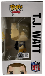 TJ Watt Signed NFL Funko Beckett COA - Detail View
