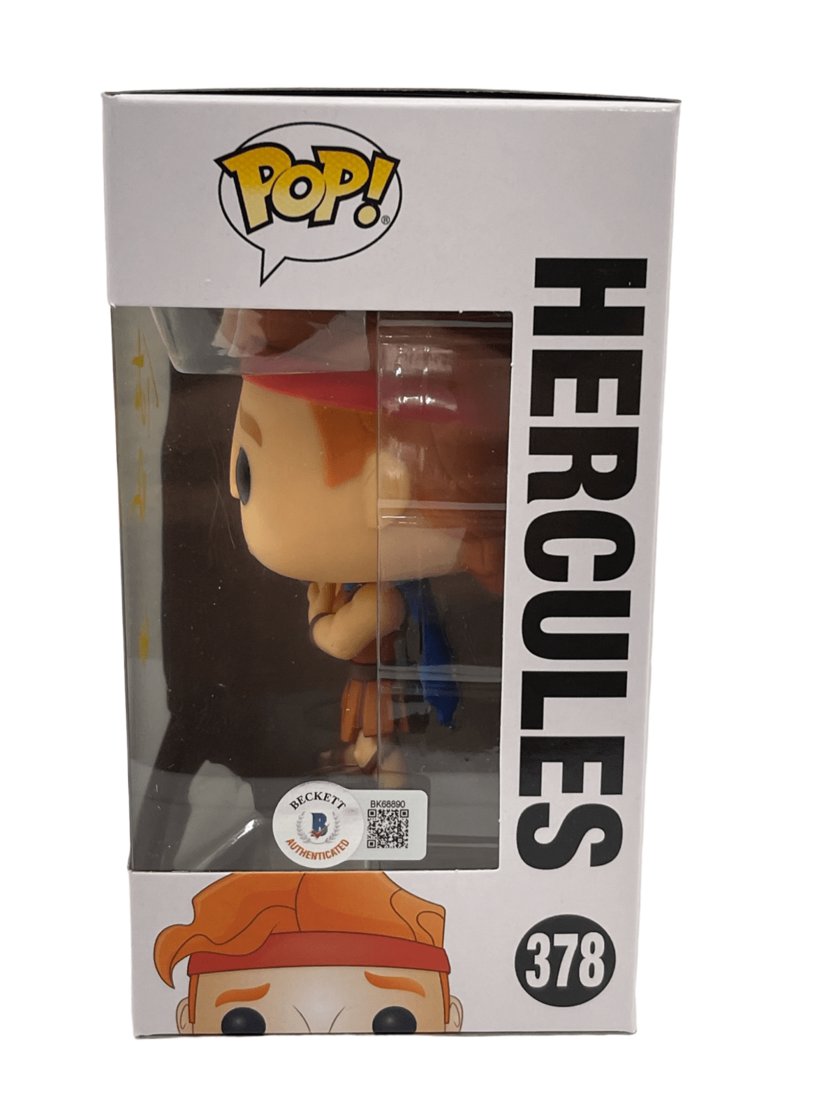 Tate Donovan Signed Funko from Hercules Beckett COA - Detail View