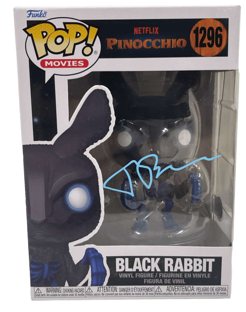 Tim Blake Nelson Authentic Autographed Black Rabbit Pinocchio 1296 Funko Pop Figure