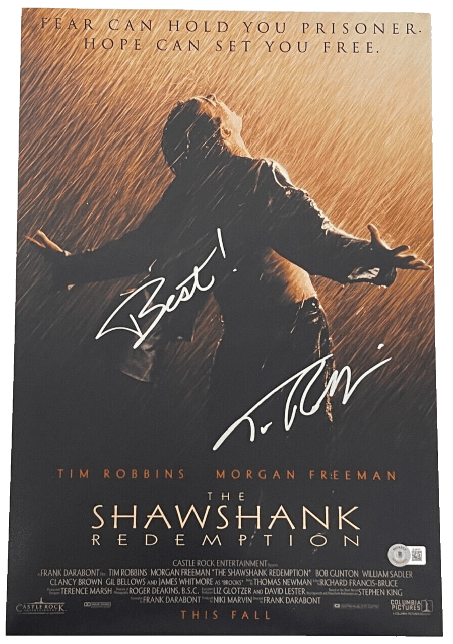 Tim Robbins Signed 12x18 Photo from The Shawshank Redemption Beckett COA