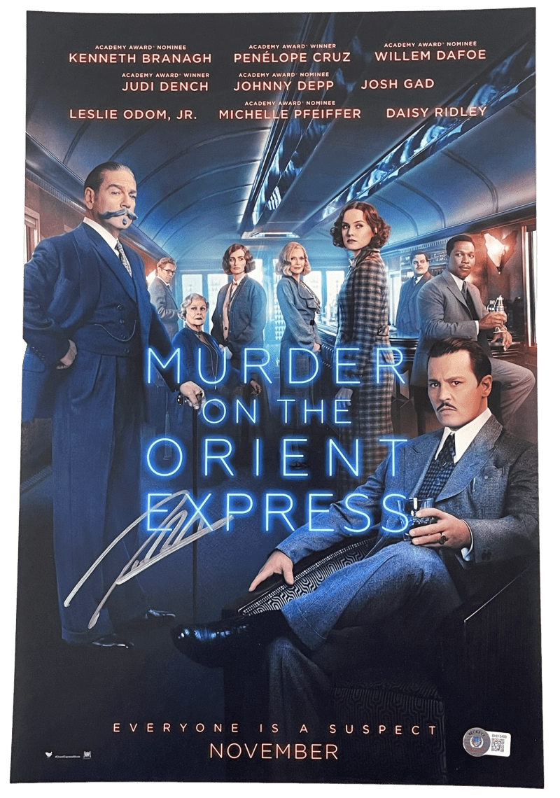 Tom Bateman Signed 12x18 Photo from Murder on the Orient Express Beckett COA