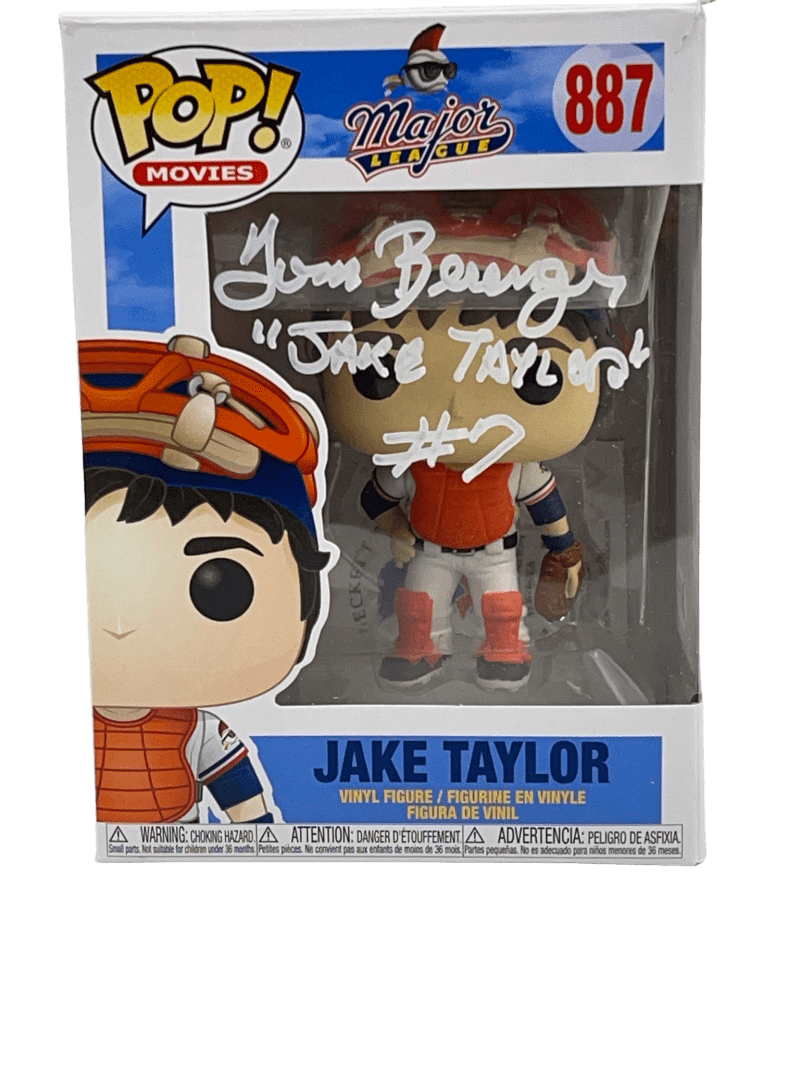 Tom Berenger Authentic Autographed Jake Taylor Major League 887 Funko Pop Figure #4