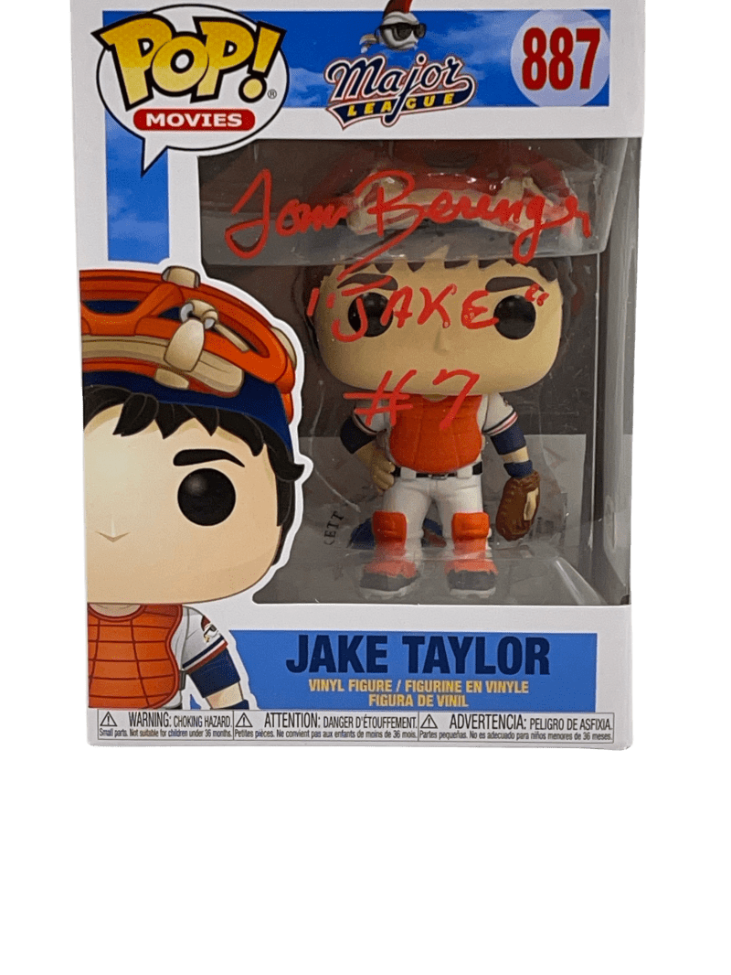 Tom Berenger Authentic Autographed Jake Taylor Major League 887 Funko Pop Figure #2