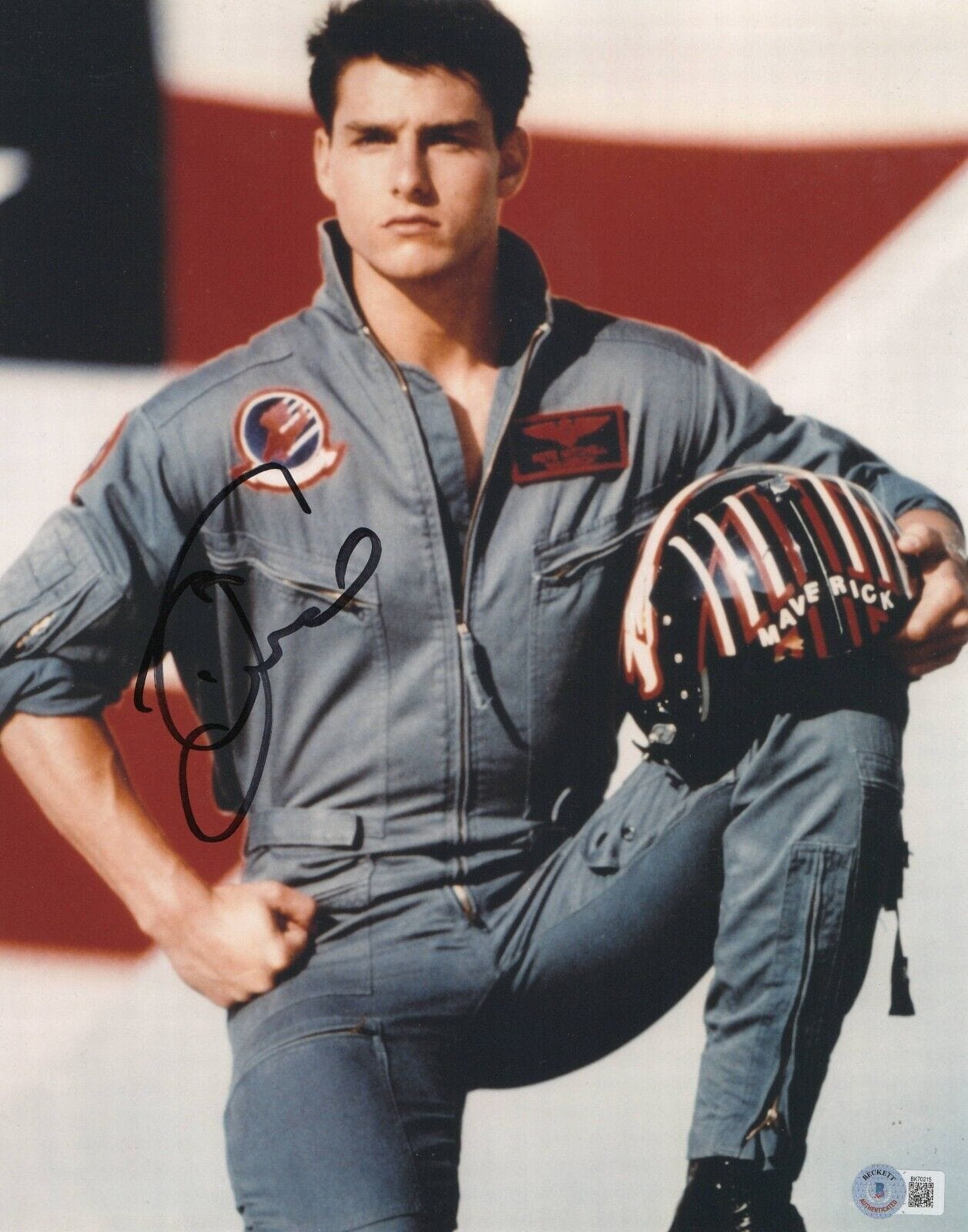 Tom Cruise Signed 11x14 Photo from Top Gun Beckett COA - Item #3