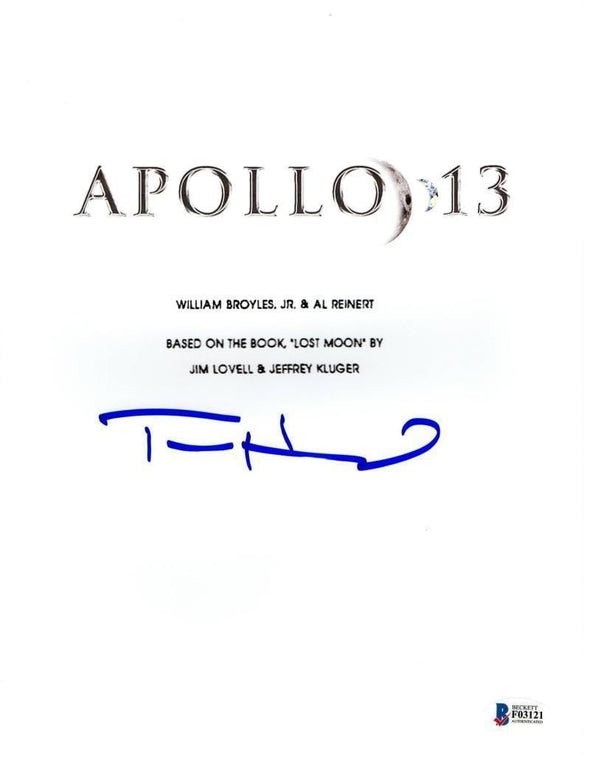Tom Hanks Authentic Autographed 'Apollo 13' Script - Prime Time Signatures - TV & Film