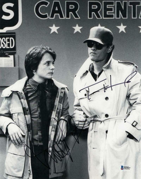 Tom Hanks & Michael J Fox Authentic Autographed 11x14 Photo - Prime Time Signatures - TV & Film