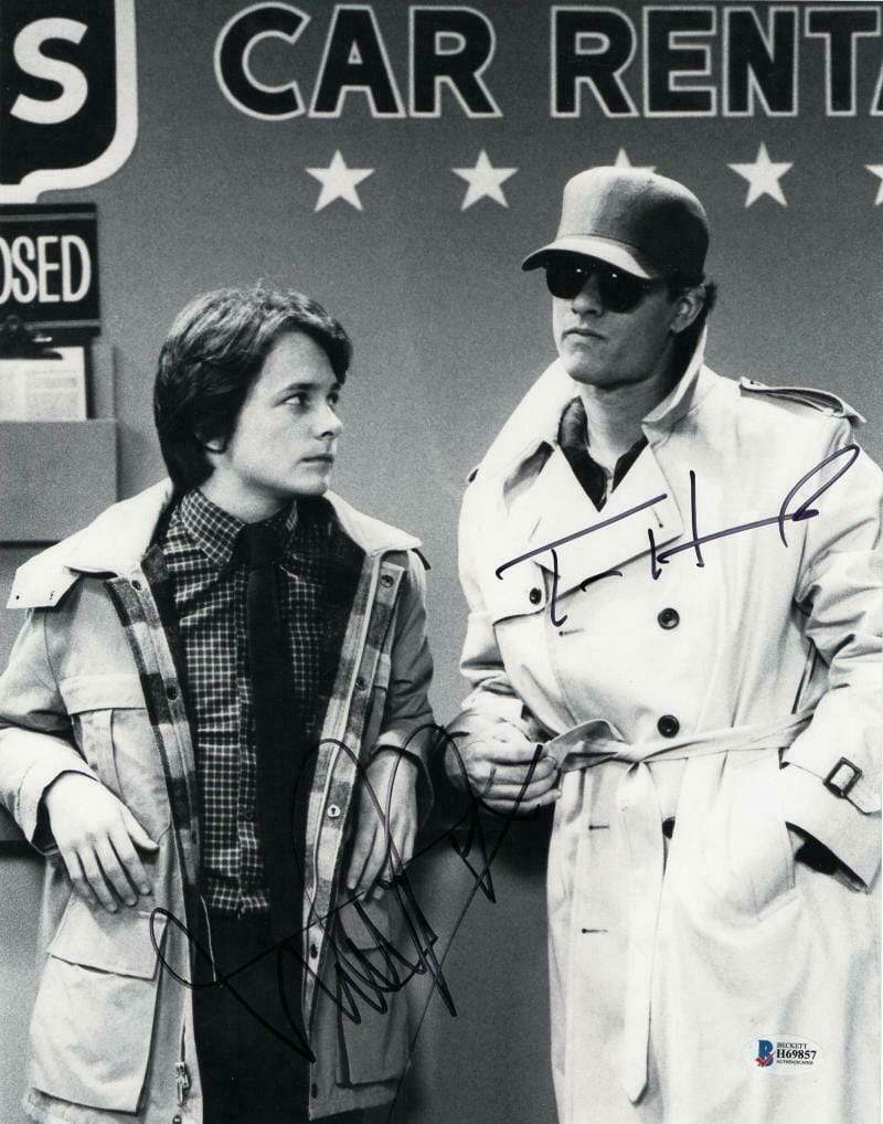 Michael J Fox Signed 11x14 Photo from Family Ties Beckett COA