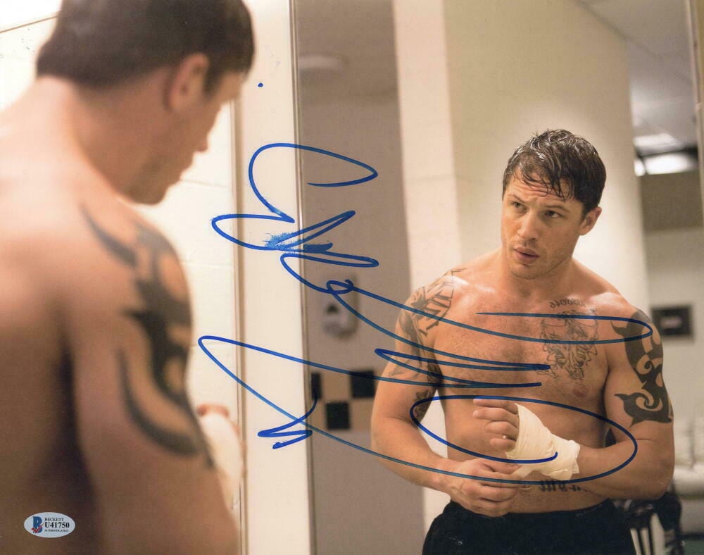 Tom Hardy Signed 11x14 Photo from Warrior Rises Beckett COA - Item #1