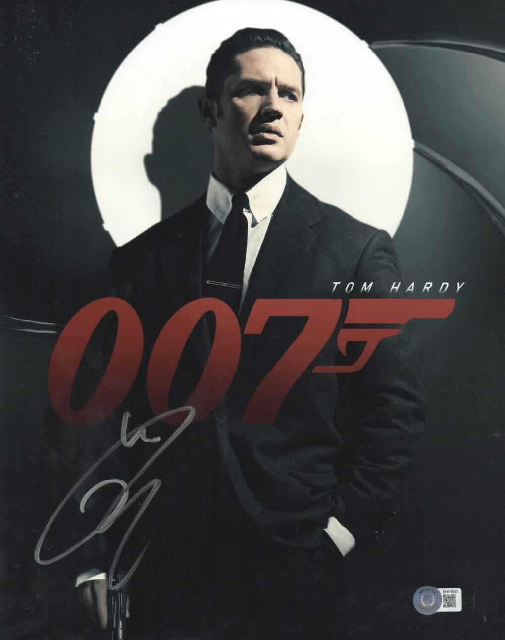 Tom Hardy Signed 11x14 Photo from James Bond Beckett COA