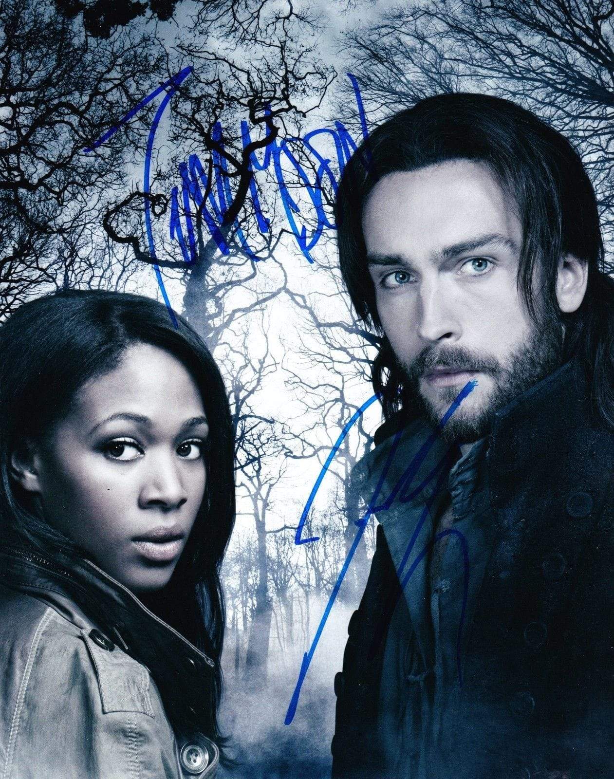  Nicole Beharie, Tom Mison Authentic Autographed 8x10 Photo