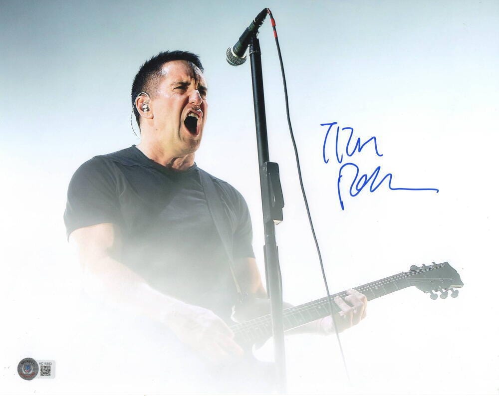 Trent Reznor of Nine Inch Nails Signed 8x10 Photo Beckett COA - Item #1