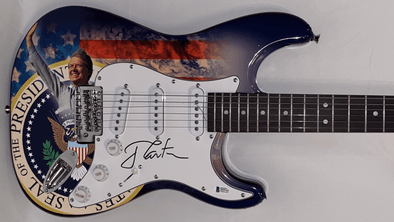 USA President Jimmy Carter Authentic Autographed Full Size Custom Electric Guitar - Prime Time Signatures - Politics