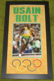 Usain Bolt Authentic Autographed 11x14 Photo, Professionally Framed - Prime Time Signatures - Sports