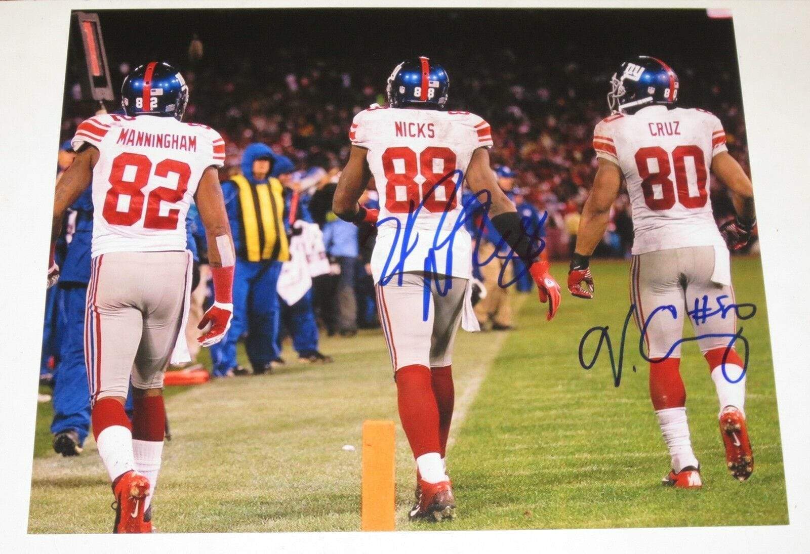 Victor Cruz, Hakeem Nicks Authentic Autographed 11x14 Photo - Prime Time Signatures - Sports