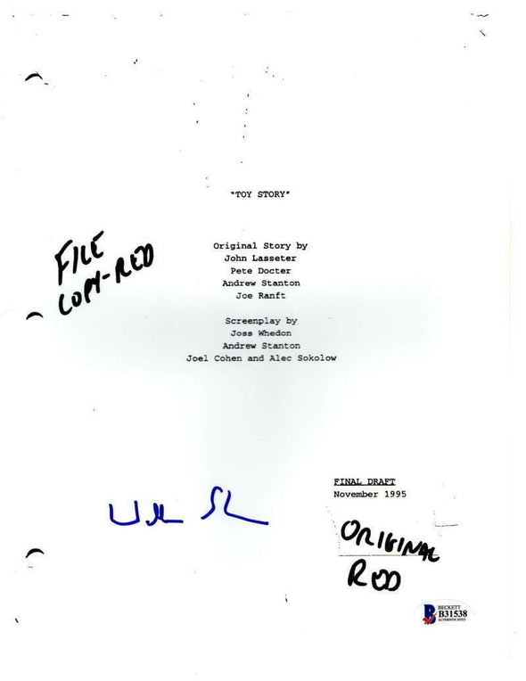 Wallace Shawn Authentic Autographed 'Toy Story' Script - Prime Time Signatures - TV & Film