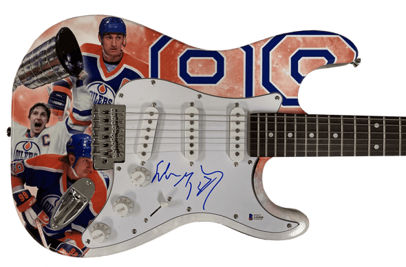 Wayne Gretzky Authentic Autographed Full Size Custom Electric Guitar - Prime Time Signatures - Sports