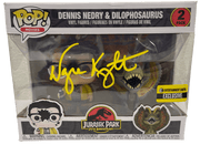Wayne Knight Authentic Autographed Dennis Nedry & Dilophosaurus 2 Pack Funko Pop Figure