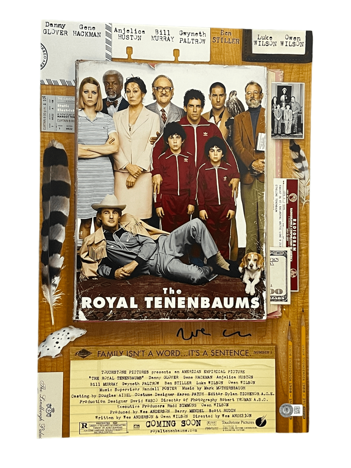 Wes Anderson Signed 12x18 Photo from The Royal Tenenbaums Beckett COA
