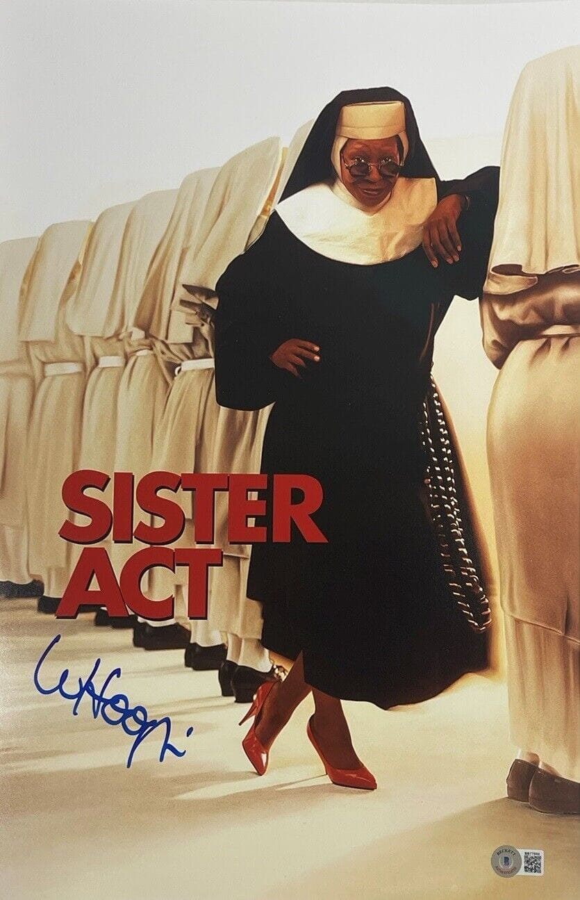 Whoopi Goldberg Signed 12x18 Photo from Sister Act Beckett COA - Item #2