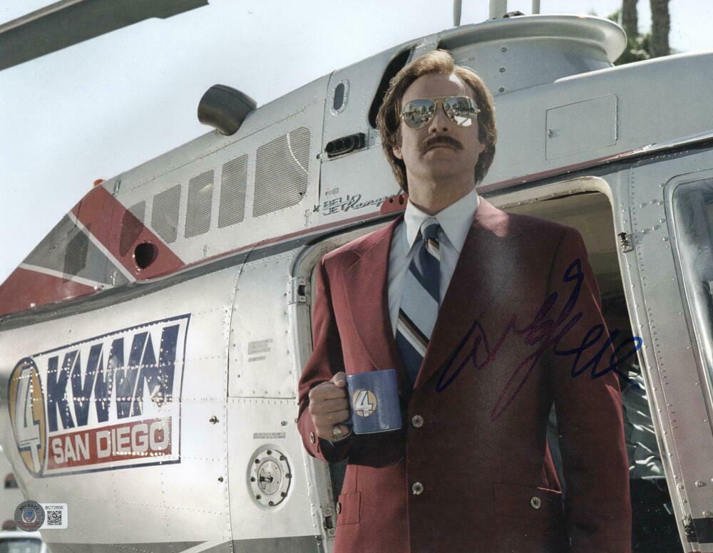 Will Ferrell Signed 11x14 Photo from Anchorman Beckett COA - Item #2