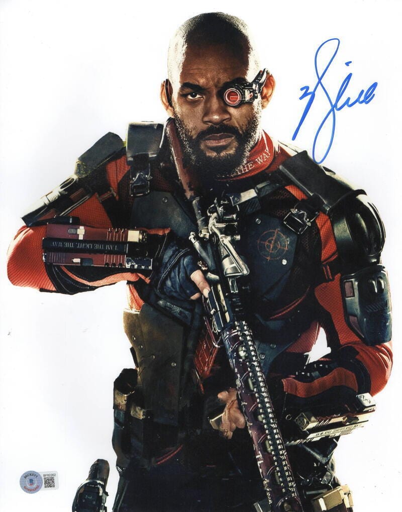 Will Smith Signed 11x14 Photo from Suicide Squad Beckett COA
