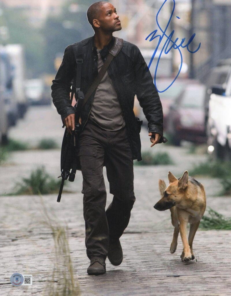 Will Smith Signed 11x14 Photo from I Am Legend Beckett COA