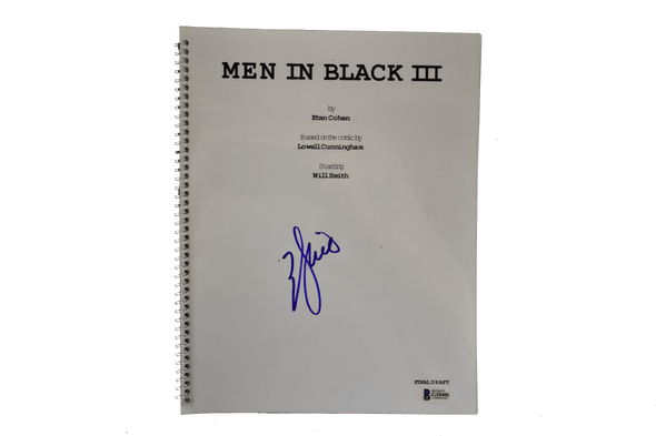 Will Smith Authentic Autographed Men in Black 3 Script - Prime Time Signatures - TV & Film