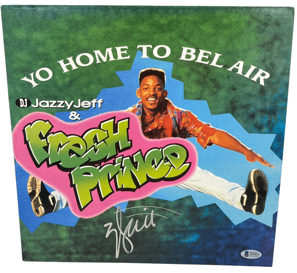 Will Smith Signed Vinyl Record from The Fresh Prince of Bel-Air Beckett COA - Item #1
