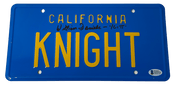 William Daniels Signed License Plate from Knight Rider Beckett COA