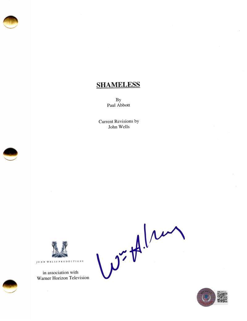 William H Macy Signed Script from Shameless Certified Authentic