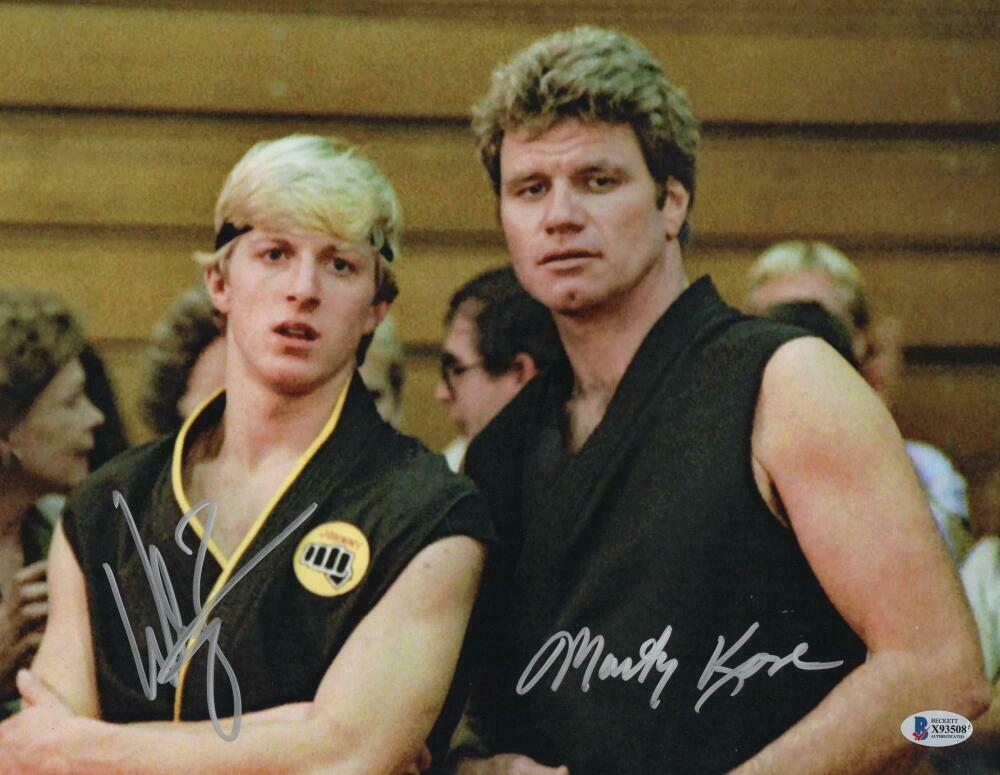 William Zabka & Martin Kove Authentic Autographed 11x14 Photo