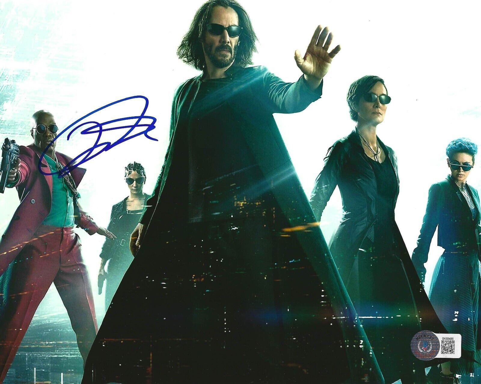 Yahya Abdul-Mateen Signed 11x14 Photo from The Matrix Beckett COA