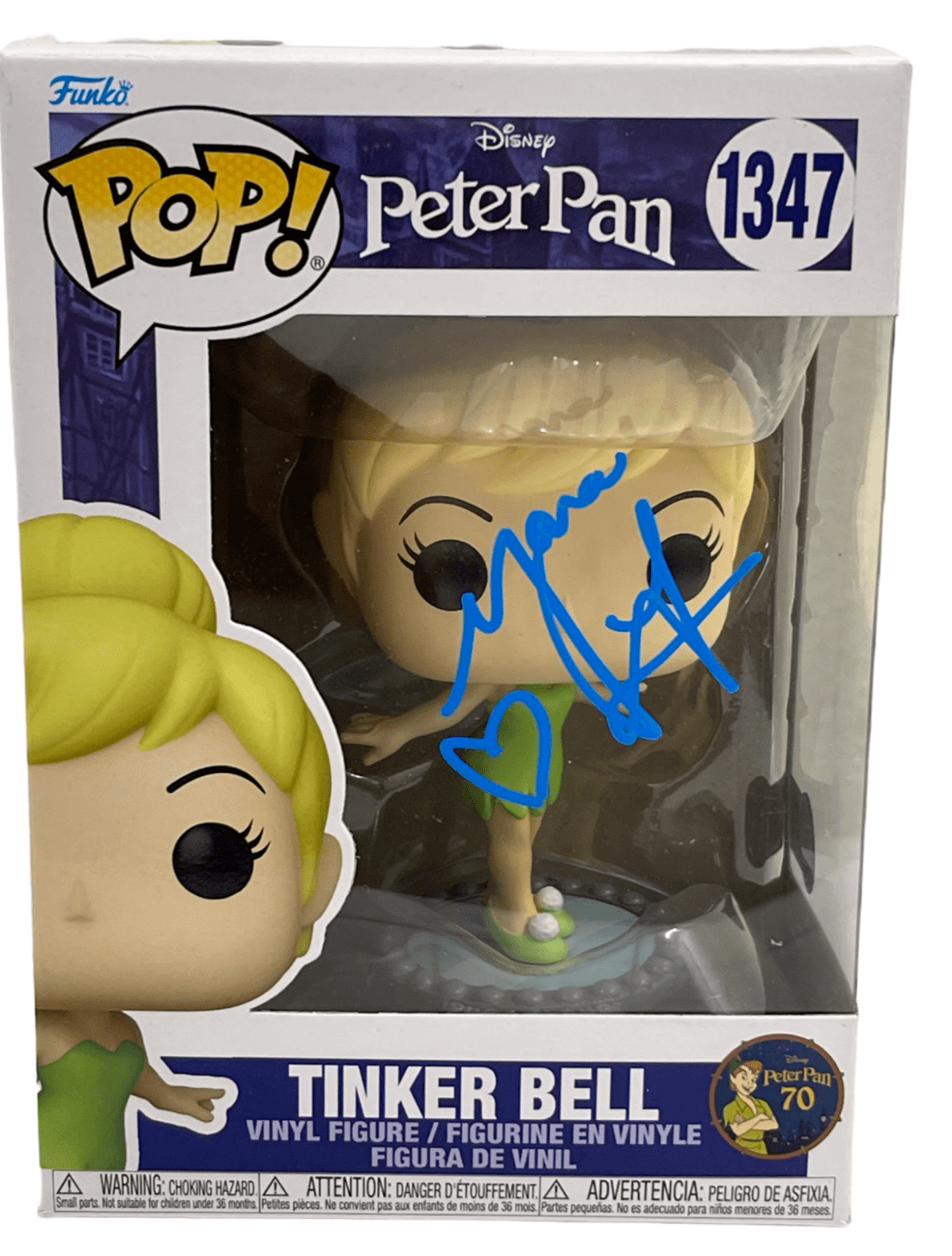 Yara Shahidi Authentic Autographed Tinkerbell Peter Pan 1347 Funko Pop Figure