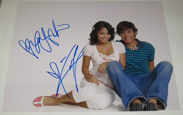 Zac Efron & Vanessa Hudgens Authentic Autographed 11x14 Photo - Prime Time Signatures - TV & Film