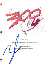Zack Snyder Signed Script from 300 Beckett COA