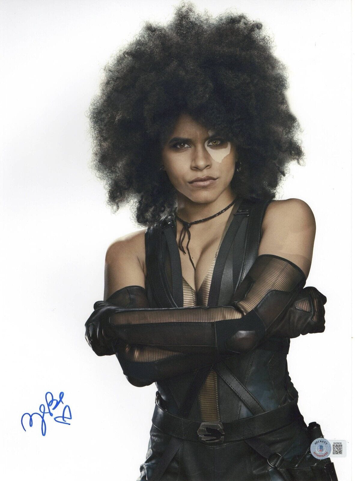 Zazie Beetz Signed 11x14 Photo from Deadpool Beckett COA - Item #1