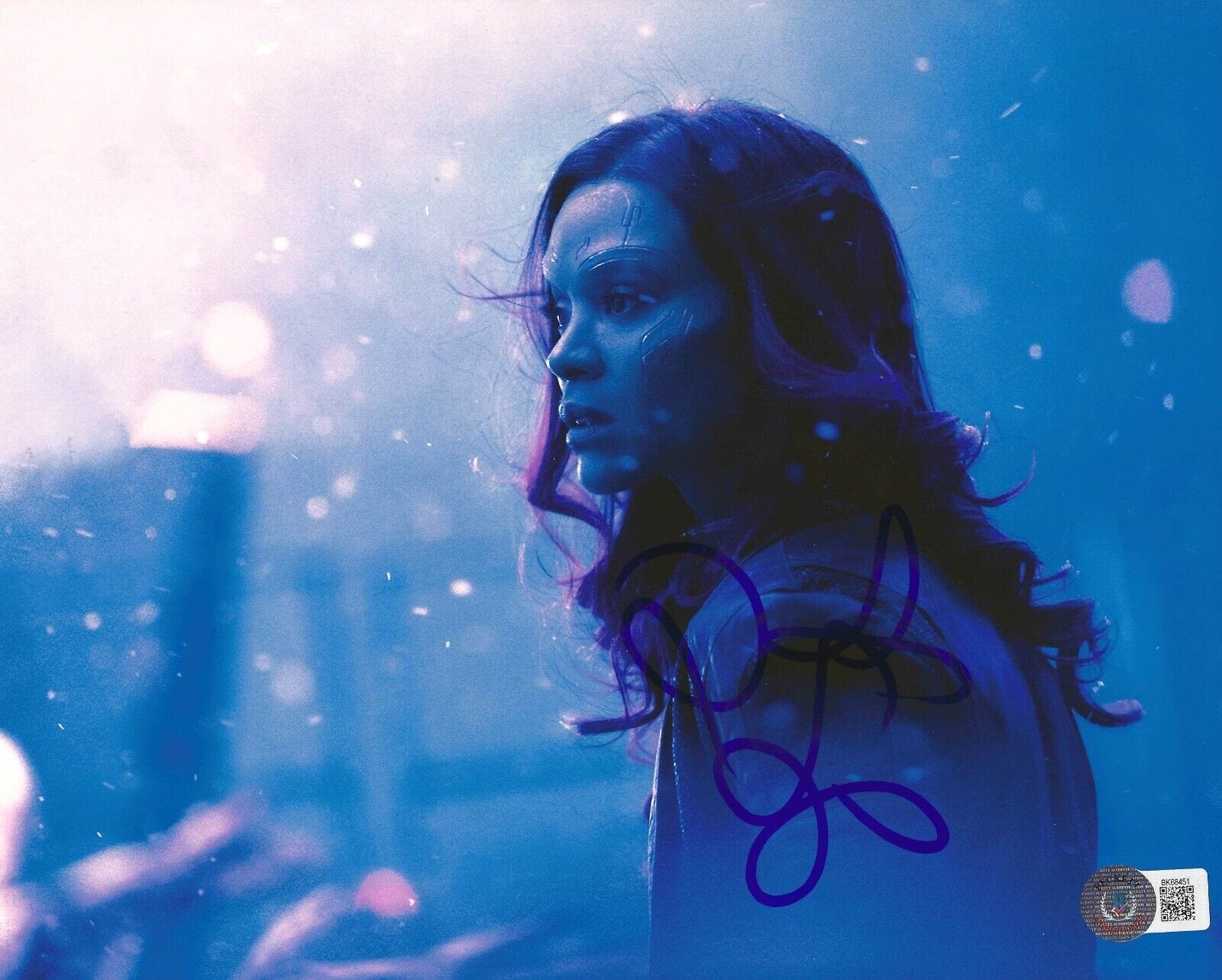 Zoe Saldana Signed 8x10 Photo from Guardians of the Galaxy Beckett COA - Item #2